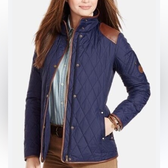 Ralph Lauren Small Iconic Puffer Down Jacket Polo RRL Hunting Coat Sz M Hooded,